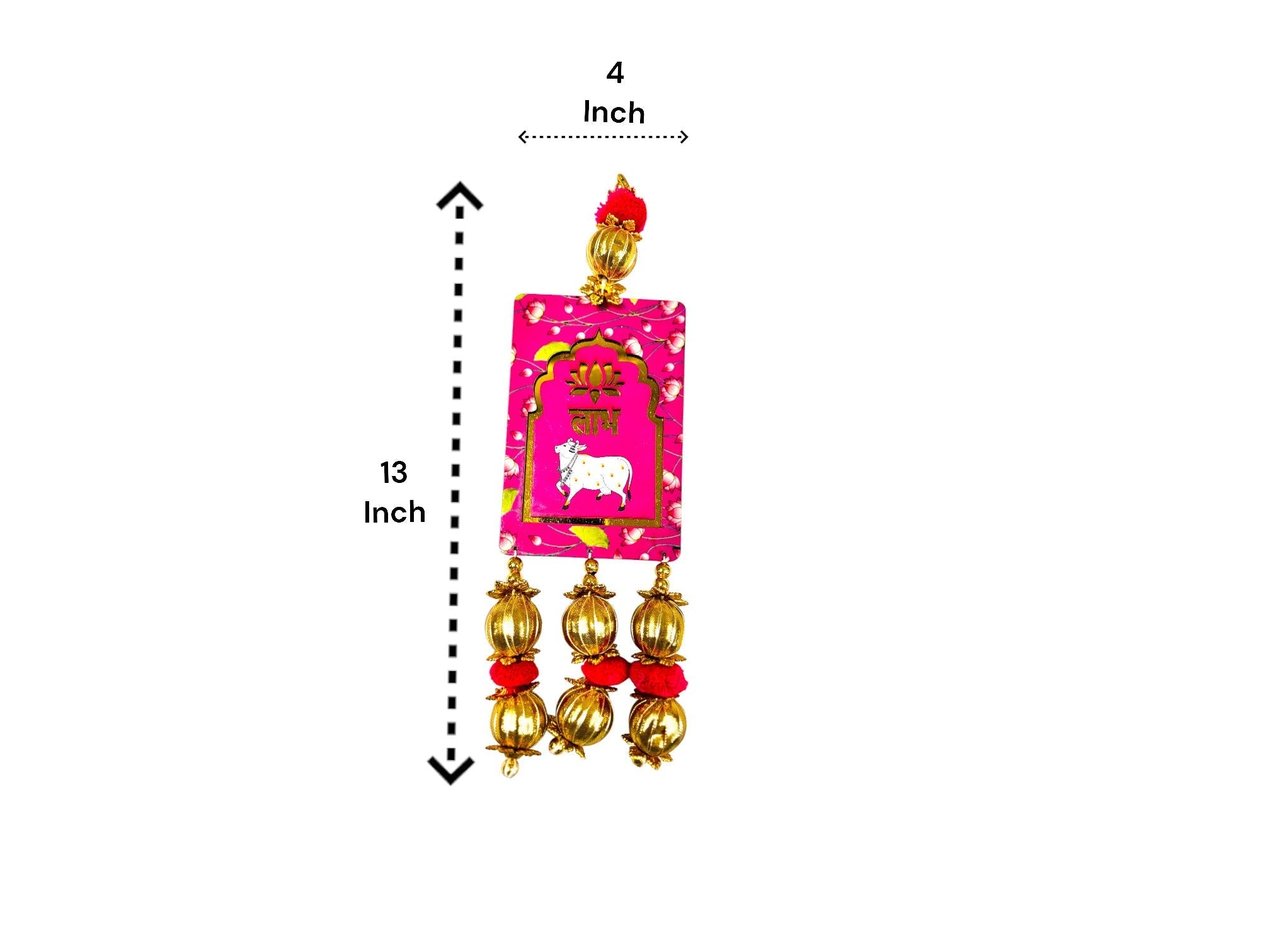 Shubh Labh & Pichwai Gota Hanging,  Set of 2
