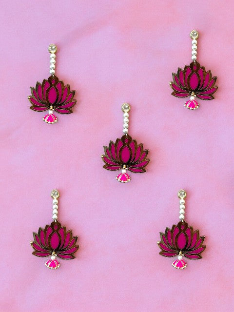 7" Long Lotus Hanging, Set of 5