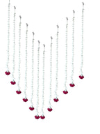 19" Long Rose Malai Lari, Set of 12