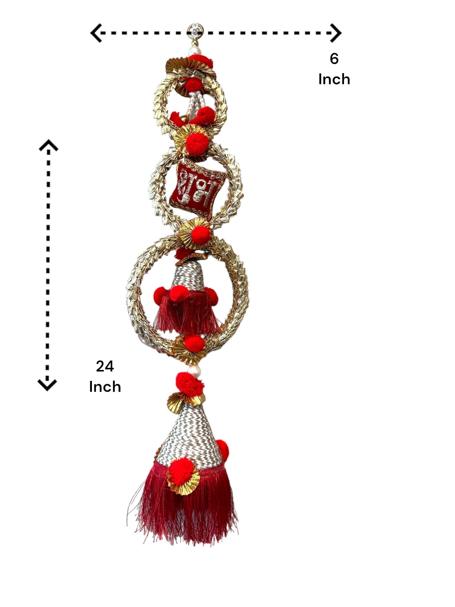 24" Long Shubh Labh Lari, Set of 2
