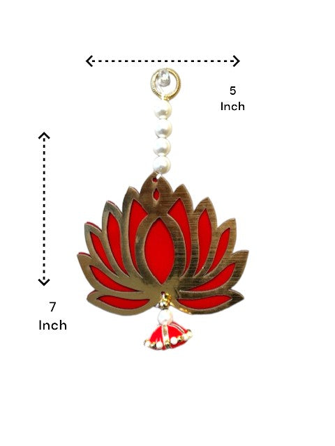 7" Long Lotus Hanging, Set of 5