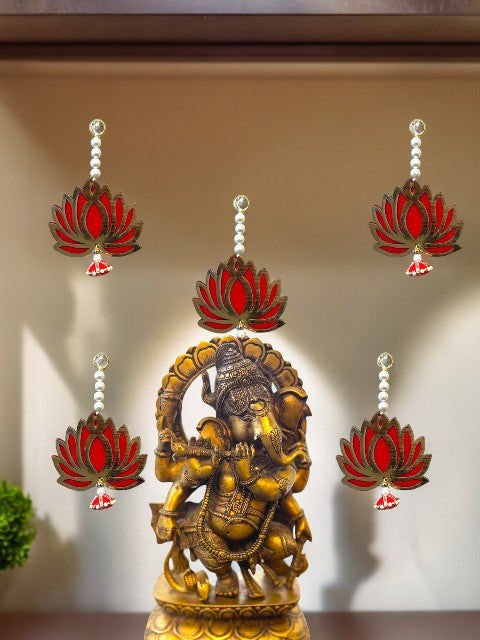 7" Long Lotus Hanging, Set of 5