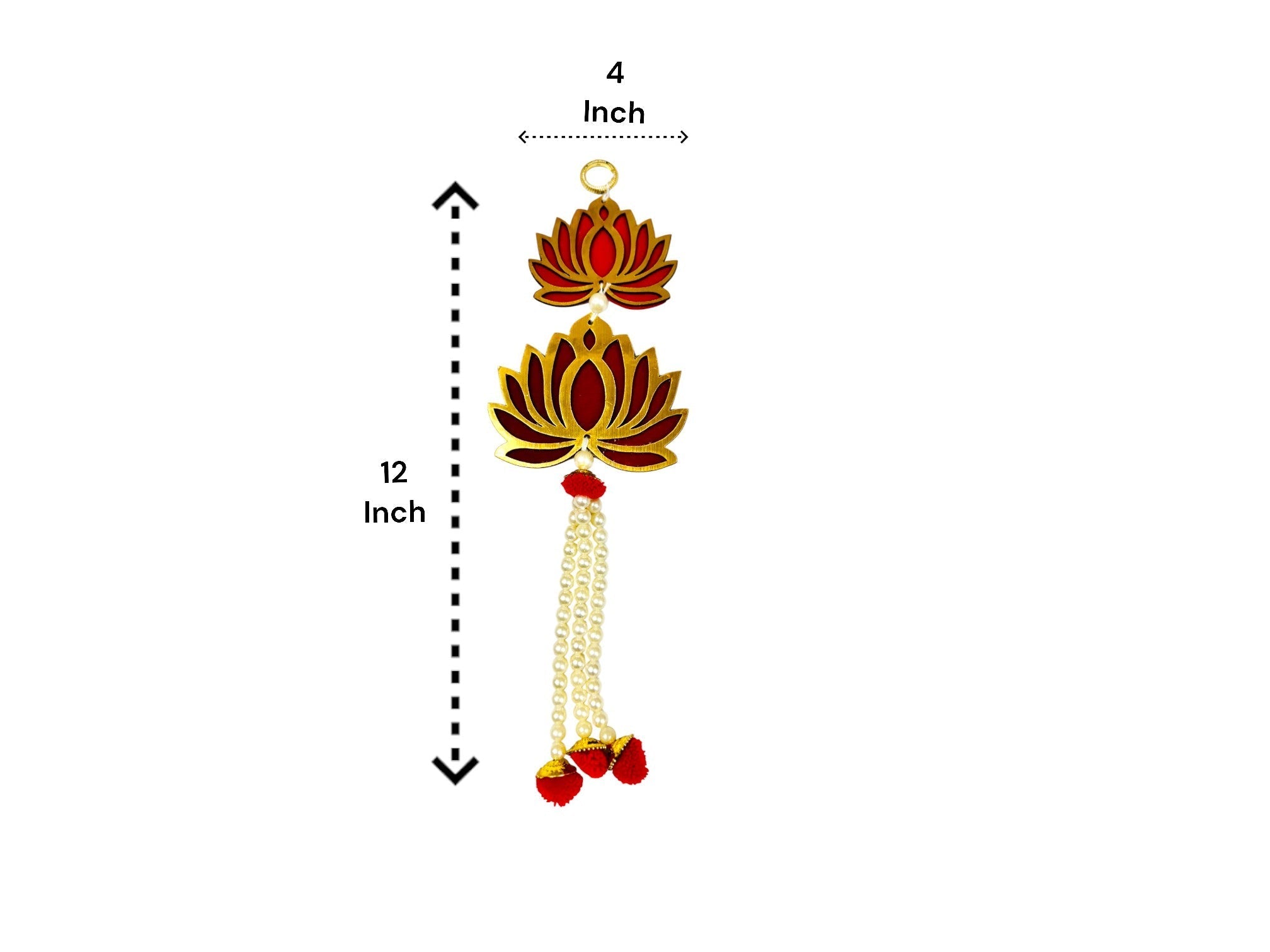 12" Long Lotus Hanging, Set of 5