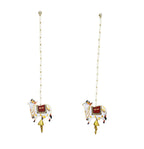 Pearl & Pichwai Lari with Shubh Labh & Tassel, Set of 2