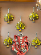 7" Long Lotus Hanging, Set of 5