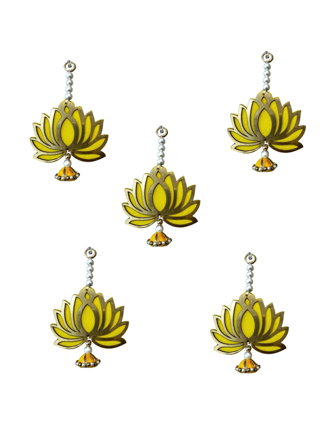 7" Long Lotus Hanging, Set of 5