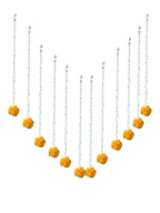 19" Long Marigold Malai Lari, Set of 12