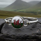 Enamel Celtic Welsh Dragon Bracelet for Women