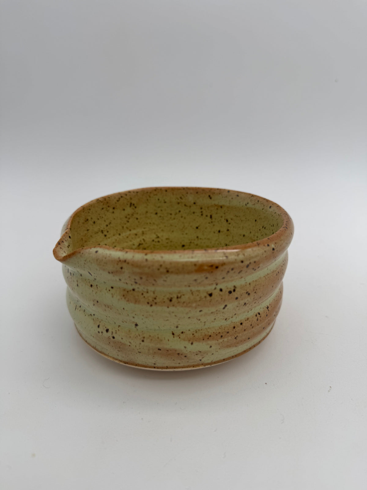 Ceramic moss matcha bowl A207