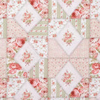 Pink Patchwork Ruffle Nursing Pillow Cover