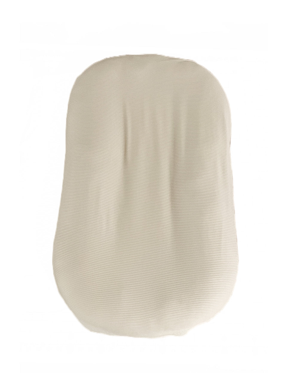 Oat Ribbed Baby Lounger Cover