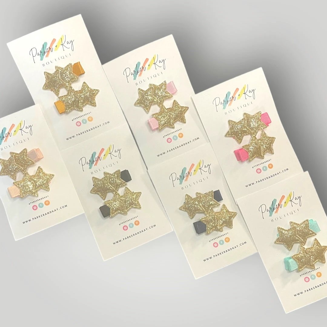 Twinkling Stars Hair Clips by Parker + Kay Creative