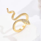 Diamond Snake Ring by Curated By Suarez