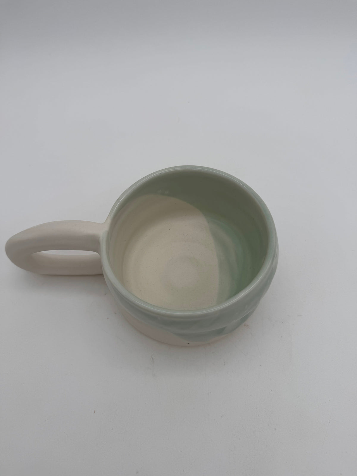 Ceramic celadon mug