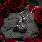 Reynard Marcasite Fox Necklace in Sterling Silver
