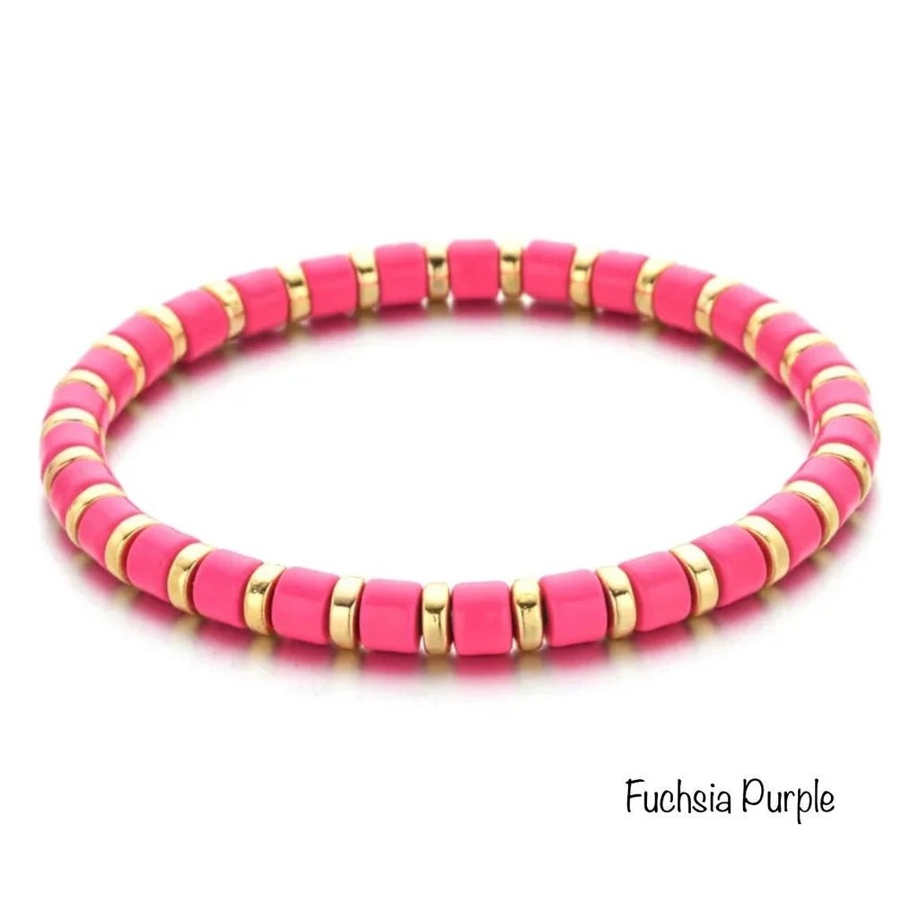 Enamel Stretch Bracelets - Add Clip Charms by Curated By Suarez