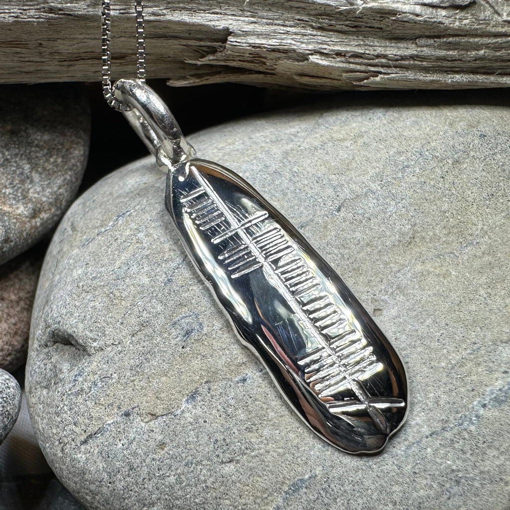 Gaelic Courage Ogham Necklace - Made in Ireland