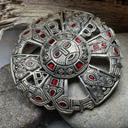 Large Frankish Limons Medieval Brooch - Sterling Silver Historical Reproduction Pin