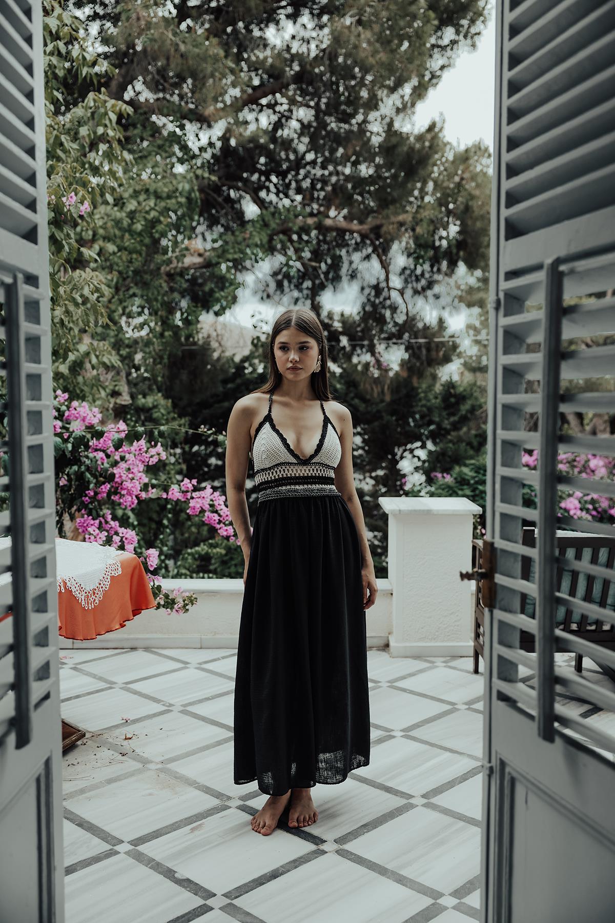 Rey Lace Dress — Black