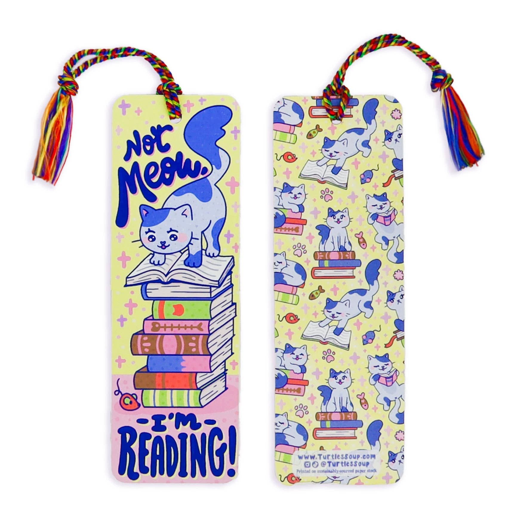 Not Meow I’m Reading Bookmark with Tassel by Tia Chucha's Centro Cultural & Bookstore