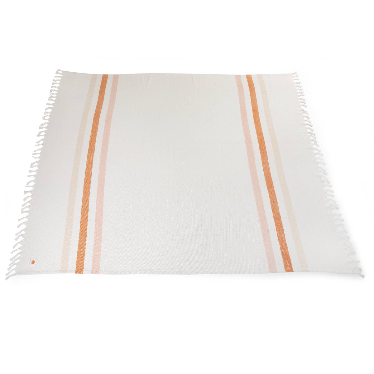 Oceanside Sunset Stripe Cotton Beach Blanket by Beach State
