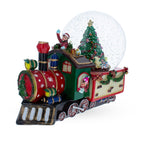 Children Riding Train Musical Christmas Water Snow Globe