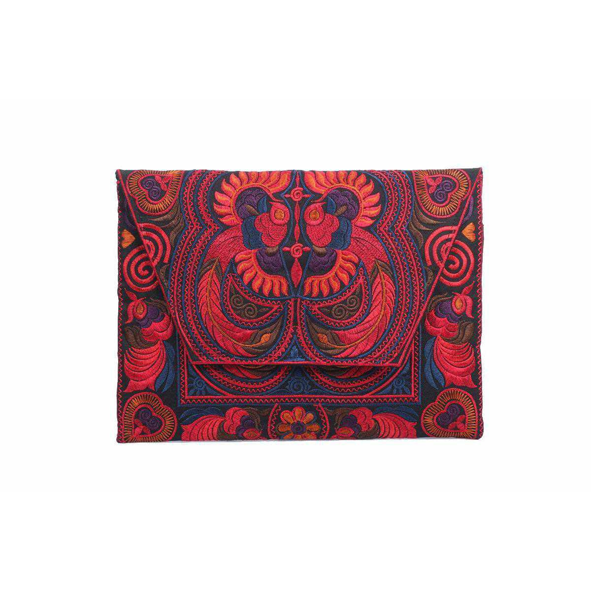 Boho Style Embroidered Clutch Bag - Thailand