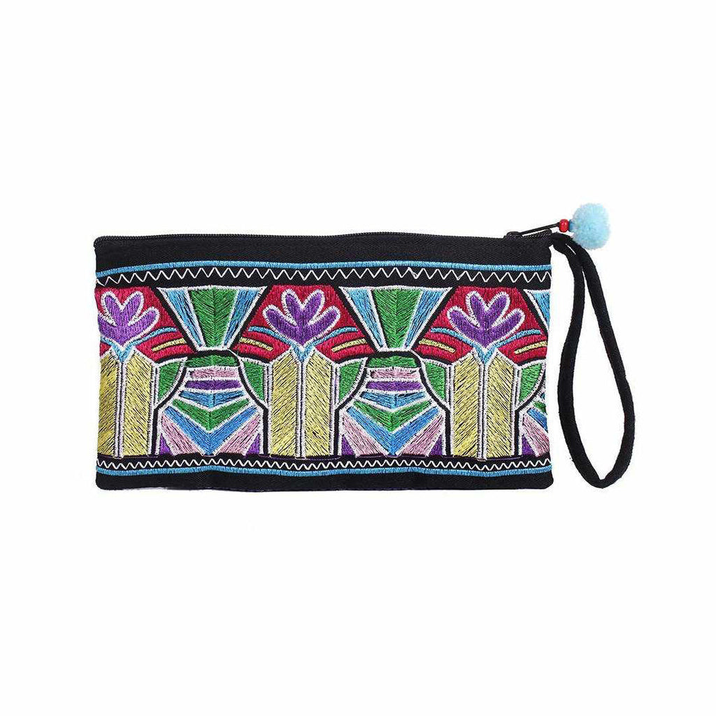 Deco Embroidered Wristlet - Thailand