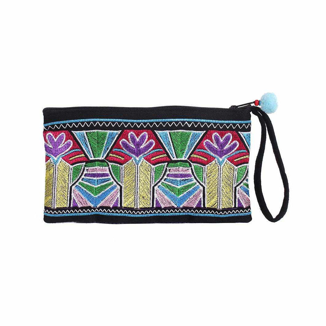 Deco Embroidered Wristlet - Thailand