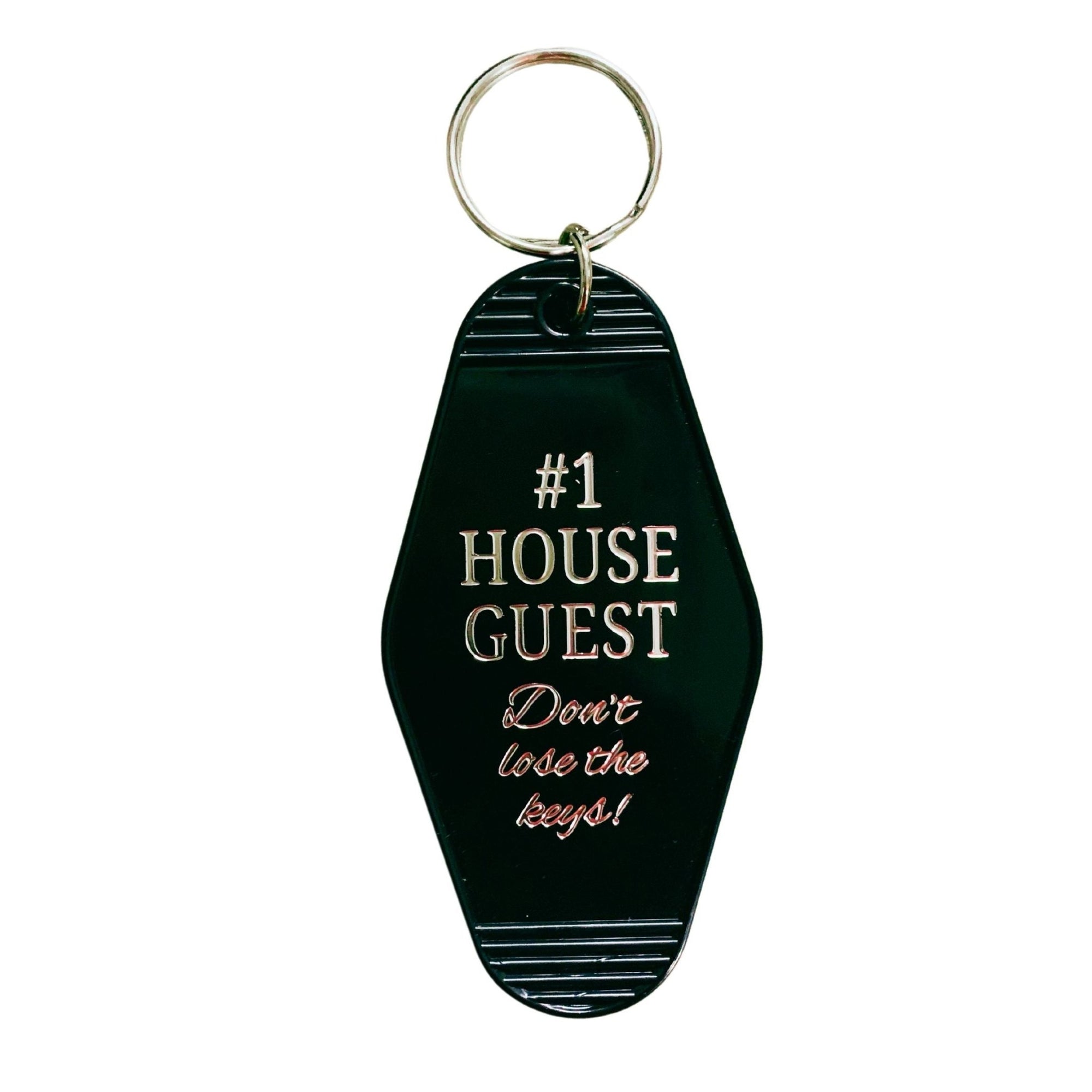 1 House Guest Don't Lose the Keys Motel Style Keychain