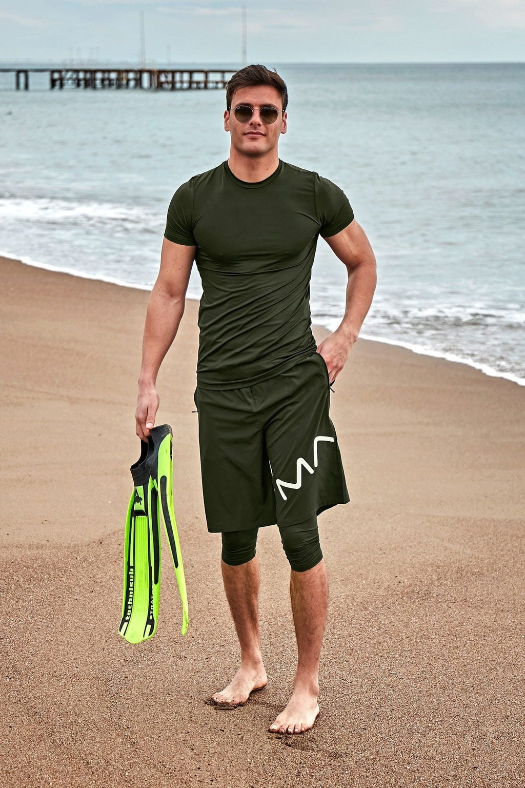 Khaki Men's Shorts S2411