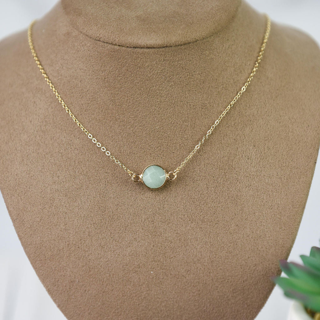 Natalie Natural Stone Pendant Necklace