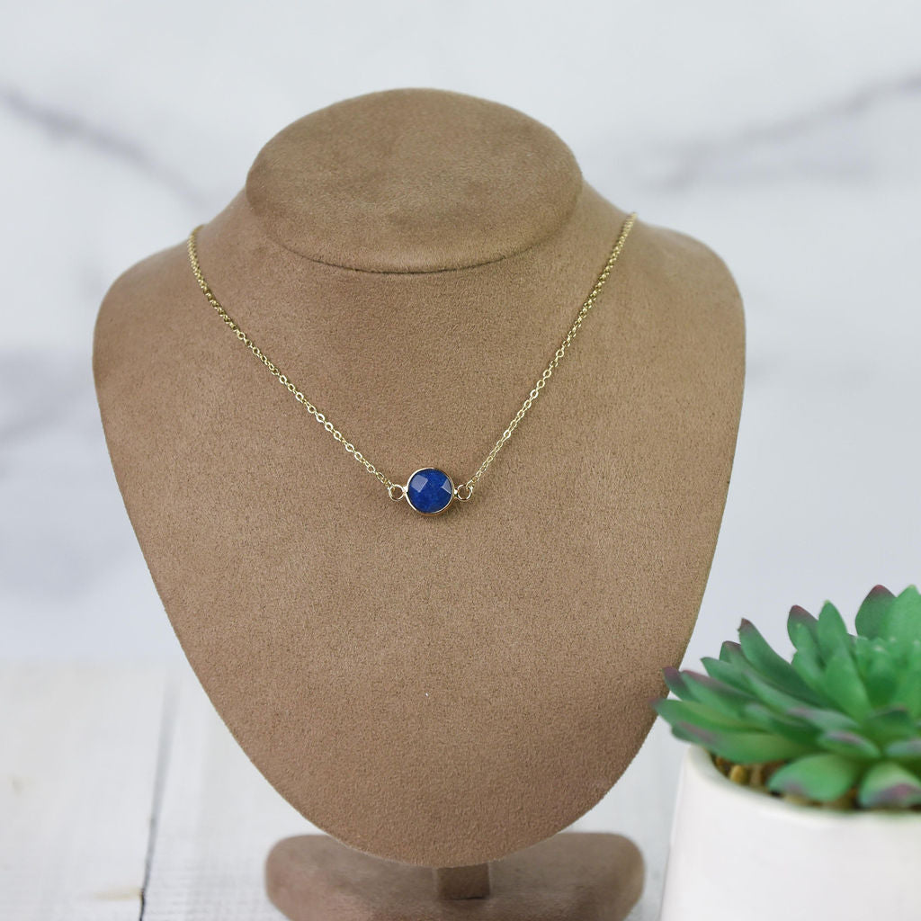 Natalie Natural Stone Pendant Necklace