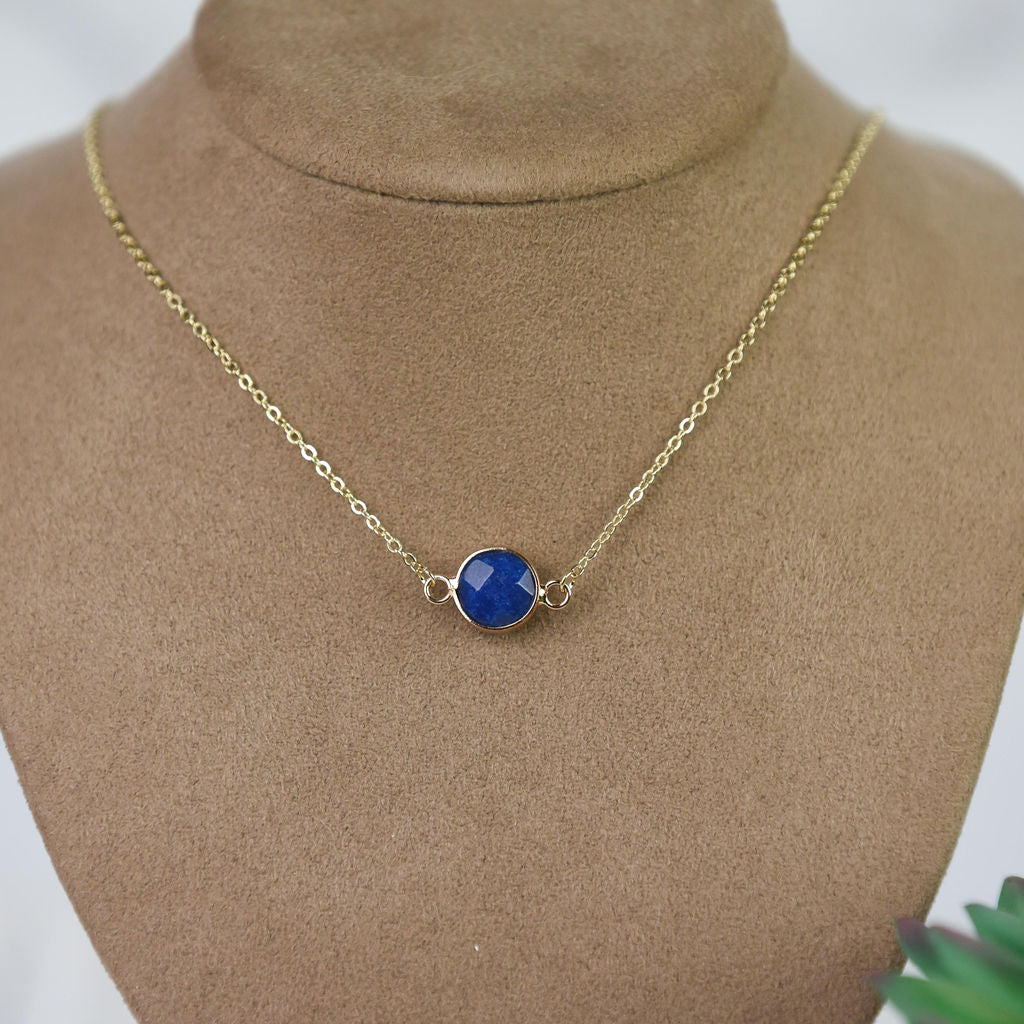Natalie Natural Stone Pendant Necklace