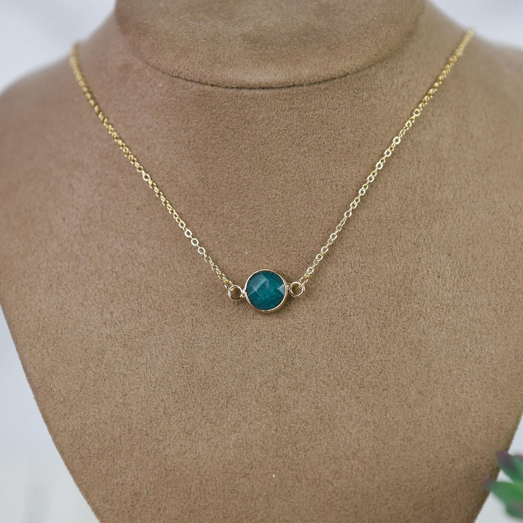 Natalie Natural Stone Pendant Necklace