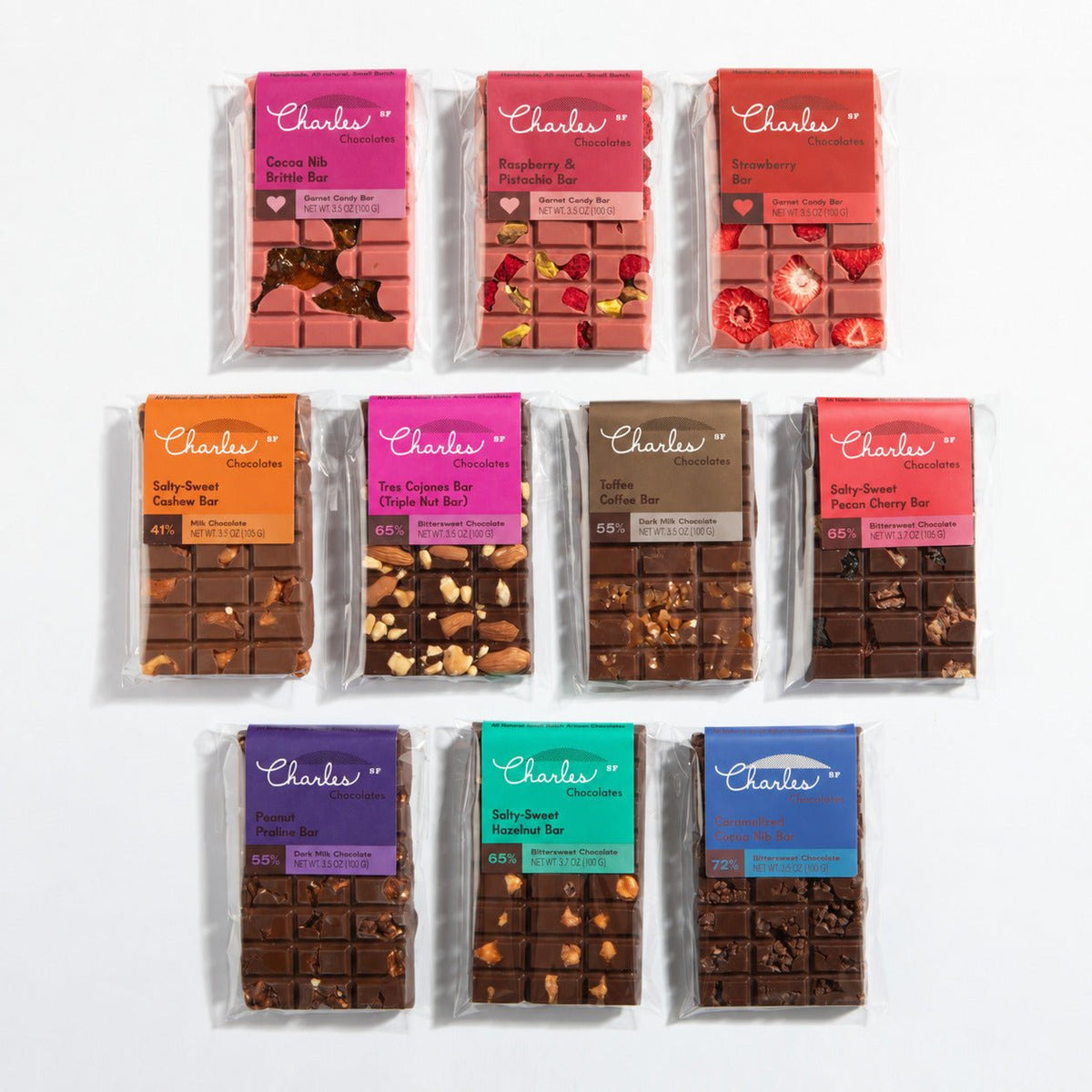 10 Bar Chocolate Collection Bars La Vie Bien 10 Bar Chocolate Collection