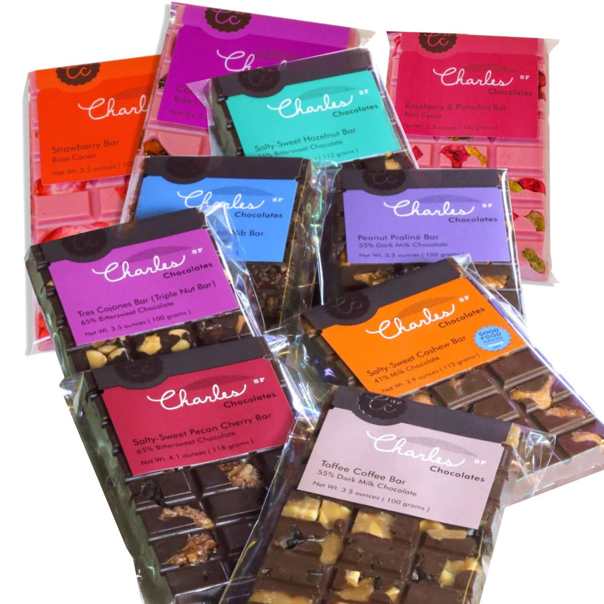 10 Bar Chocolate Collection Bars La Vie Bien 10 Bar Chocolate Collection