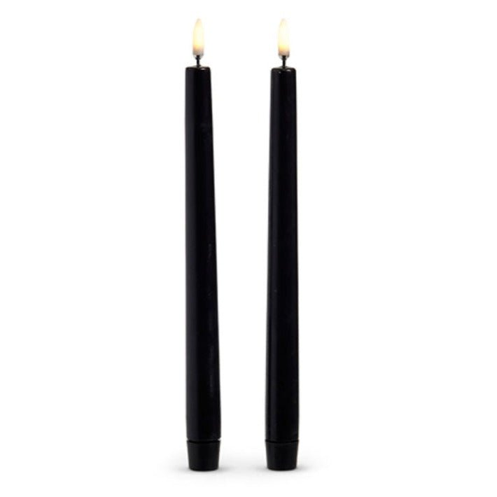 10" Black Wax Taper Candles Seasonal Decor La Vie Bien 10" Black Wax Taper Candles