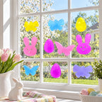 10 Easter Gel Window Clings Bunny Egg Butterfly Spring Home Party Décor Easter > Wall Decorations La Vie Bien 10 Easter Gel Window Clings Bunny Egg Butterfly Spring Home Party Décor