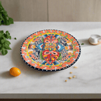 10" Talavera Dinner Plate | Colorful Mexican Dinnerware Talavera Plate La Vie Bien 10" Talavera Dinner Plate | Colorful Mexican Dinnerware