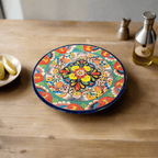10" Talavera Dinner Plate | Colorful Mexican Dinnerware Talavera Plate La Vie Bien 10" Talavera Dinner Plate | Colorful Mexican Dinnerware