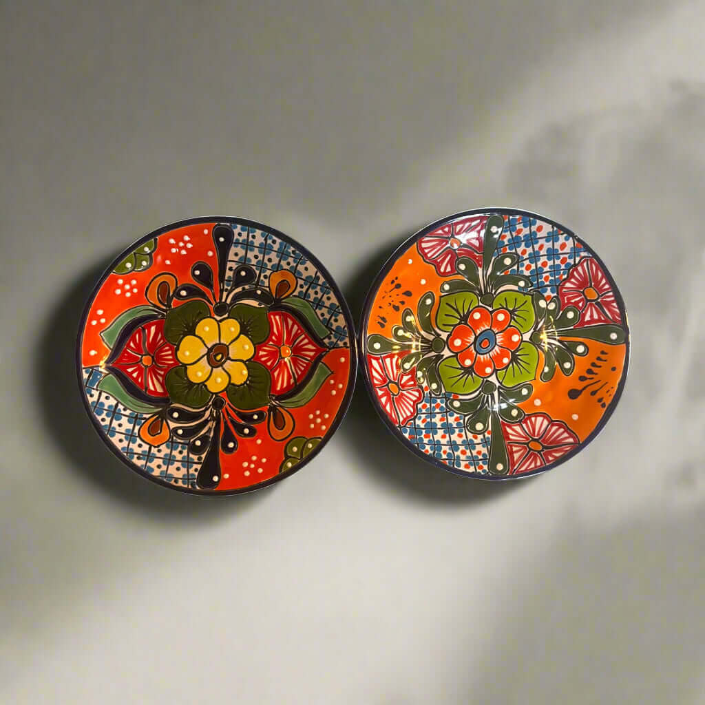 10" Talavera Dinner Plate | Mexican Handmade Dinnerware Talavera Plate La Vie Bien 10" Talavera Dinner Plate | Mexican Handmade Dinnerware