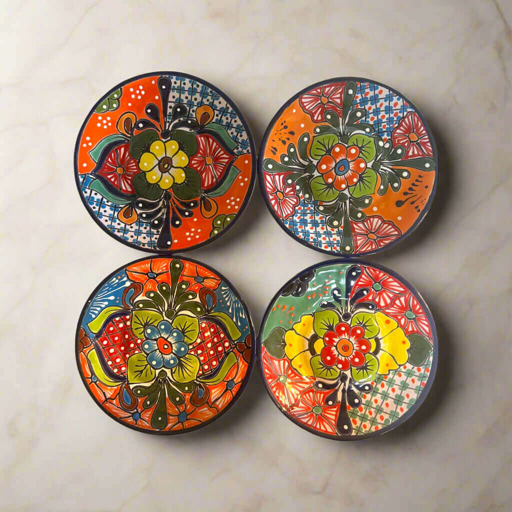 10" Talavera Dinner Plate | Mexican Handmade Dinnerware Talavera Plate La Vie Bien 10" Talavera Dinner Plate | Mexican Handmade Dinnerware