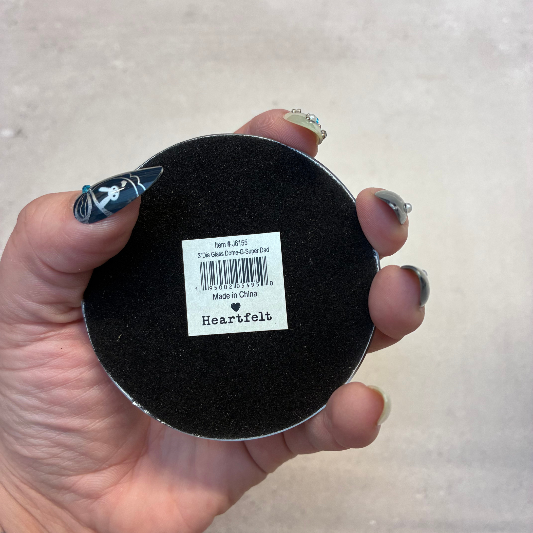 100% Pure Super Dad Glass Dome Paperweight | In a Gift Box