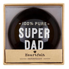 100% Pure Super Dad Glass Dome Paperweight | In a Gift Box by The Bullish Store