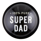 100% Pure Super Dad Glass Dome Paperweight | In a Gift Box by The Bullish Store