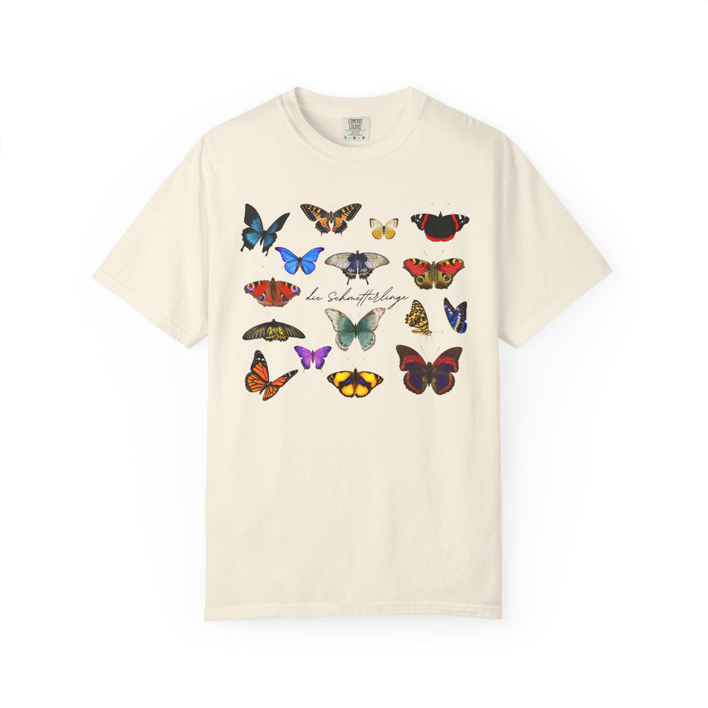 German 'die Schmetterlinge' Butterflies T-Shirt, Comfort Colors, gift for German speaker
