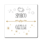 Sporco Pulito Magnet, Italian Dirty Clean Dishwasher Indicator, Reversible Kitchen Magnet