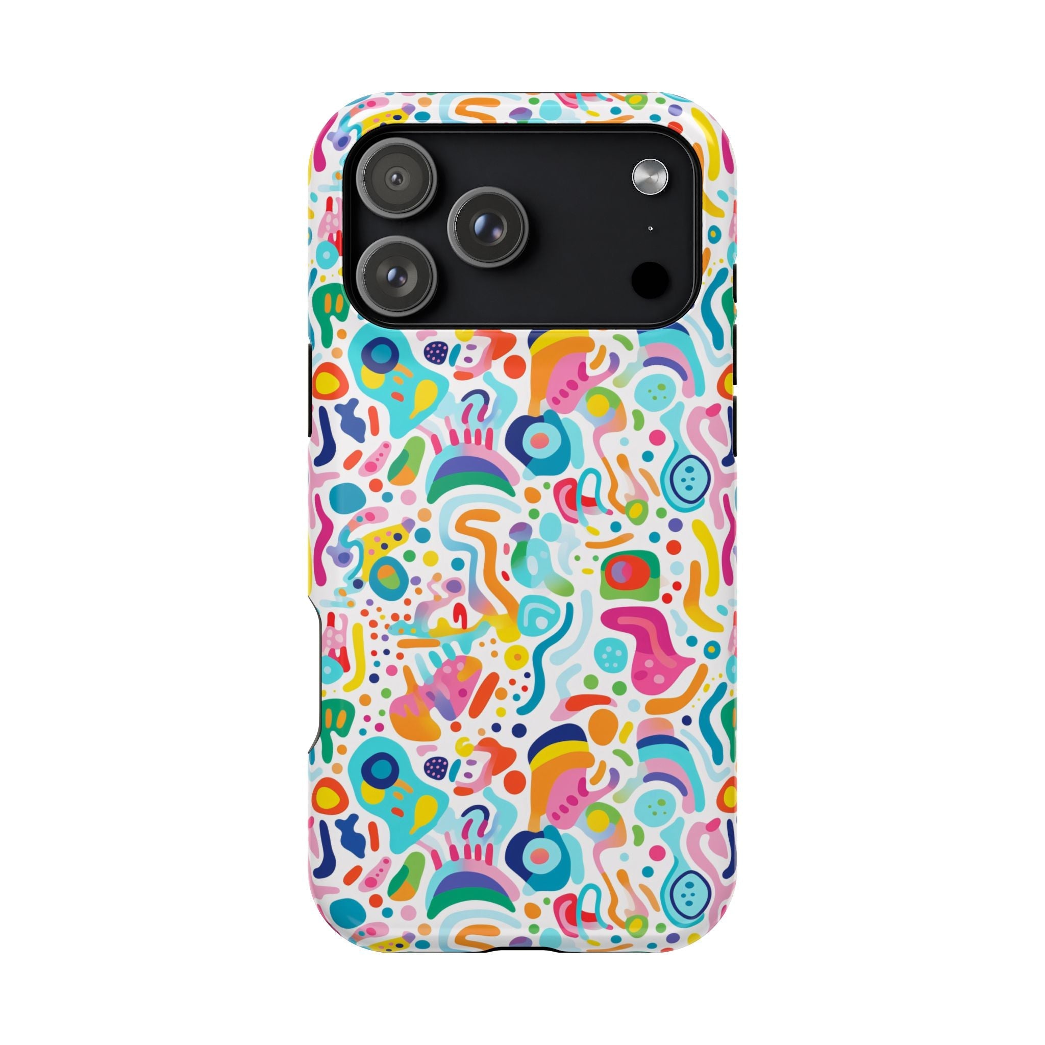 Bespattered Facade Rainbow Doodles Impact-Resistant Case
