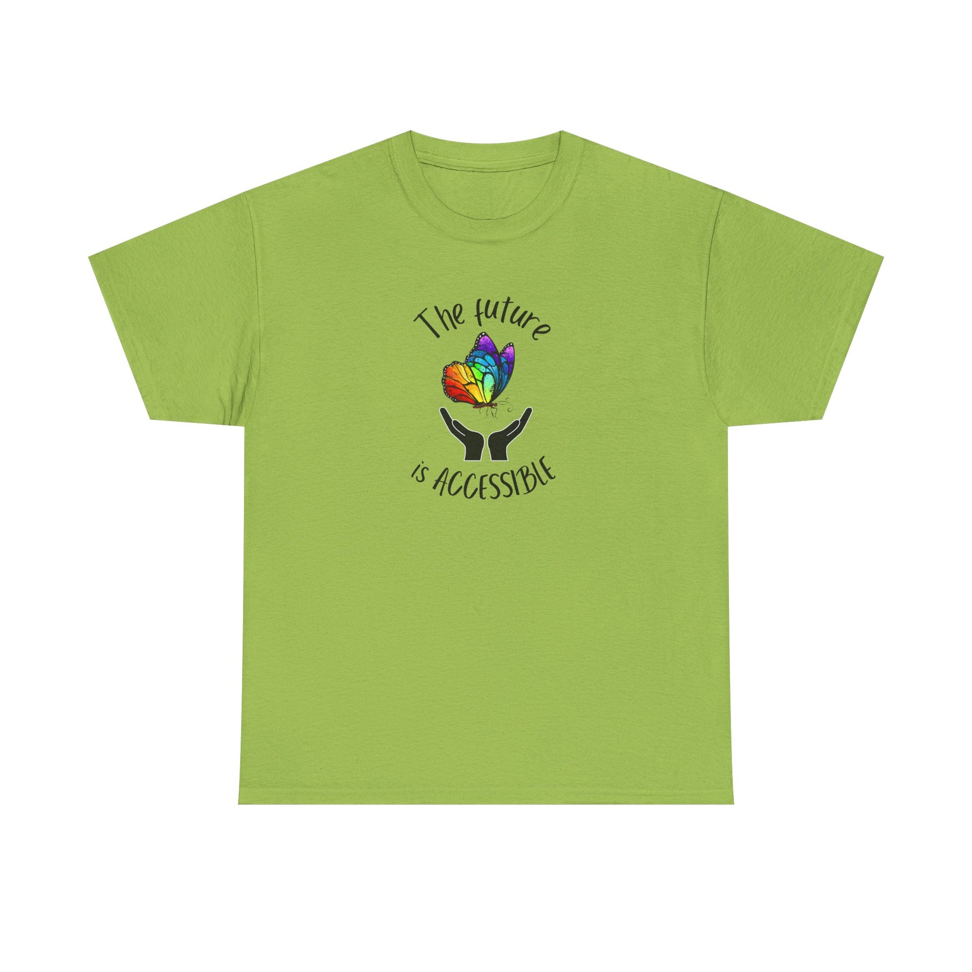 The future is accessible Rainbow Butterfly Tee